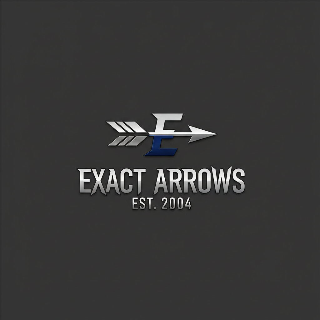 Exact Arrows logo featuring a stylized E and arrow