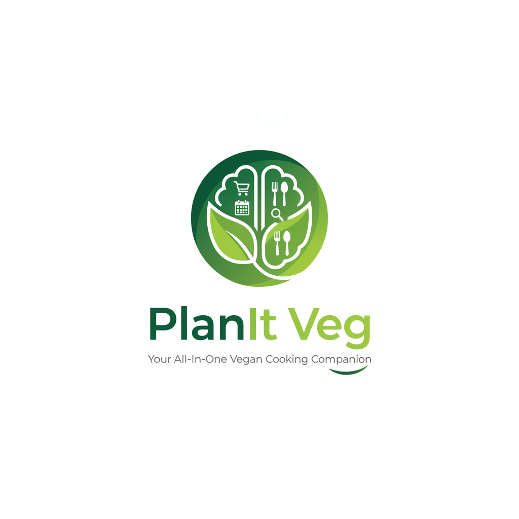 PlanIt Veg logo — vegan cooking companion