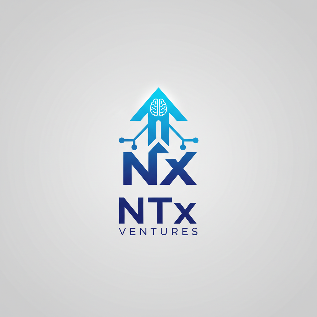 NTx Ventures logo with AI arrow and neural icon