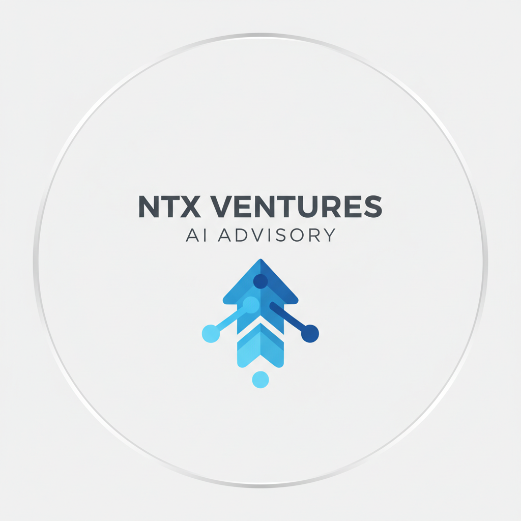 NTx Ventures logo — blue upward arrow mark