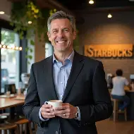 Founder holding a cup of fresh specialty coffee